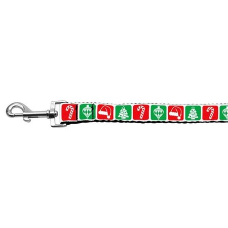 UNCONDITIONAL LOVE Timeless Christmas Nylon Ribbon Leash 1 inch wide 6ft Long UN742871